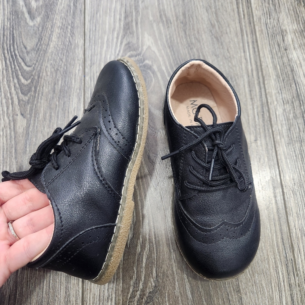 MG Baby Black Dress Shoes 12